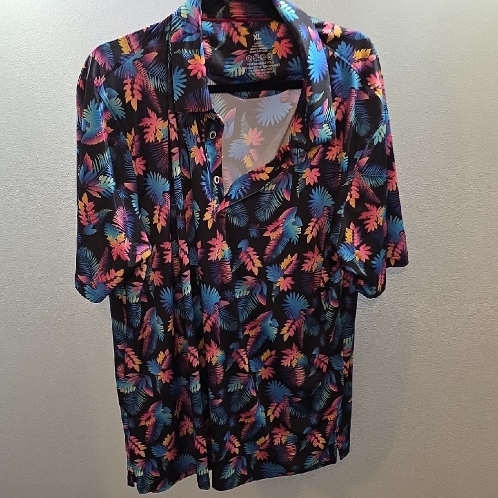 Tropical Print Men's Shirt